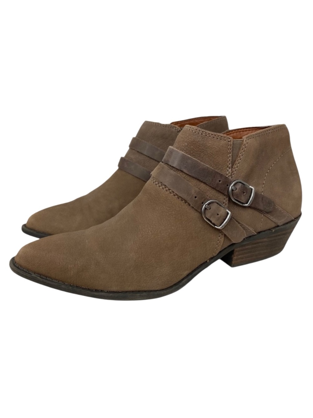 Lucky Brand Jacquii Leather Ankle Boots
